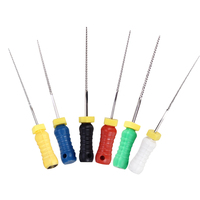 6 sztuk/paczka AZDENT Dental Hand Use k-files 25mm endodontyczne pliki kanałów korzeniowych dentysta narzędzia laboratorium dentystyczne instrumenty 5